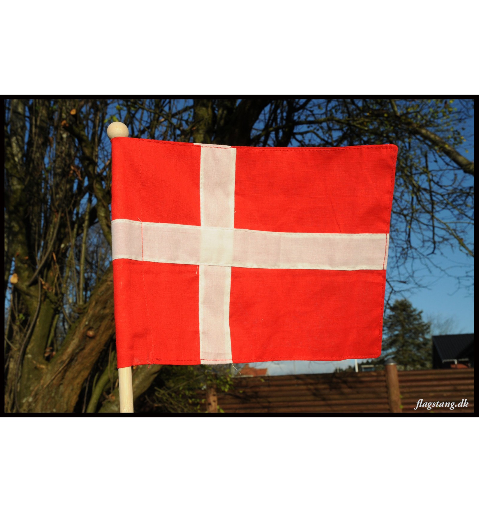 Hvor fint Forsøg Automatisering Dansk flag på træpind | Køb fødselsdagsflag med træpind her